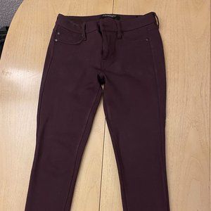 LIVERPOOL Petite Jacqueline Stretch Dark Purple Skinny Pant